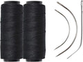 Thef weave set met C-naalden, J-naald en weave draad - Zwart