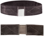 Thef pruikband fluweel antislip met lace 2 stuks - Bruin met lace