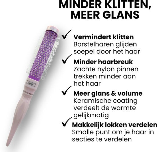 Thef keramische föhnborstel: minder klitten en meer glans
