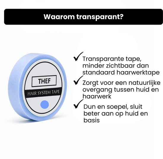 Warum transparentes Haarteil-Tape von Thef