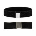 Thef pruikband fluweel antislip met lace 2 stuks - Zwart met lace