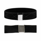 Thef pruikband fluweel antislip met lace 2 stuks - Zwart met lace