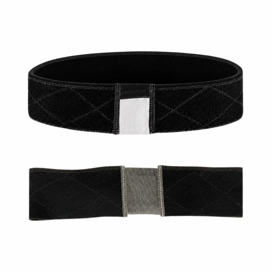 Thef pruikband fluweel antislip met lace 2 stuks - Zwart met lace