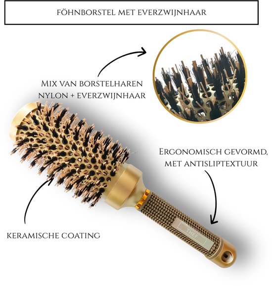 Thef keramische föhnborstel goud - galerij 13