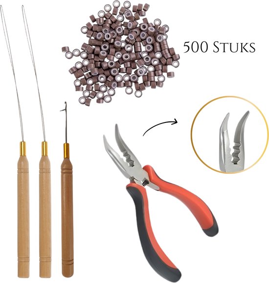 Thef startset microring extensions 500 microringen - Bruin