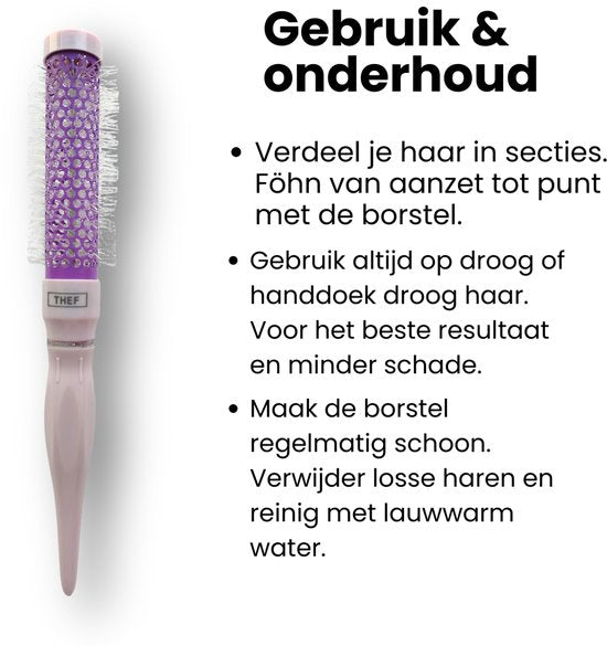 Gebruik en onderhoud van de Thef keramische föhnborstel