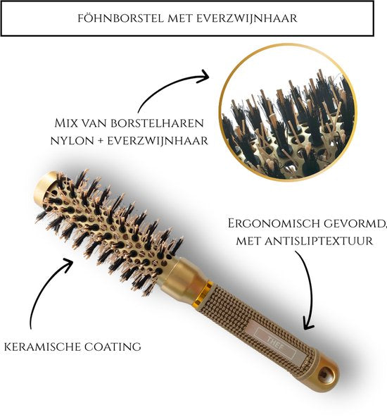 Thef keramische föhnborstel goud - galerij 9