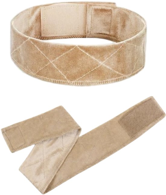 Thef pruikband fluweel antislip 2 stuks - Blond