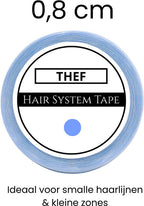 Thef haarwerk tape 0,8 cm, voor smalle haarlijnen