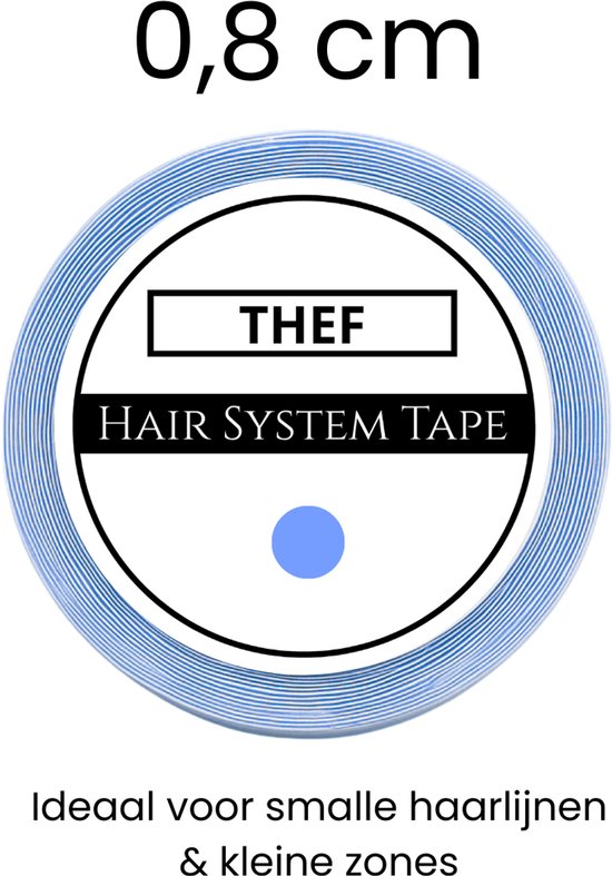 Thef Haarteil-Tape 0,8 cm, für schmale Haaransätze