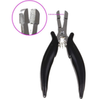 Thef verwijdertang met platte bek voor keratine (wax) extensions