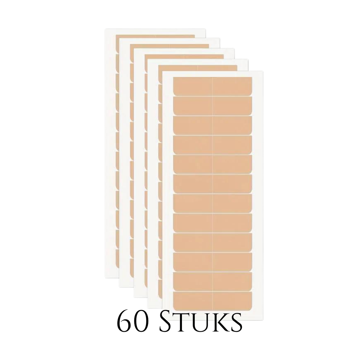 Thef Tape für Tape Extensions, braun, 60 Streifen