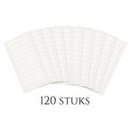 Thef tape voor tape extensions, wit, 10 vellen met 120 strips