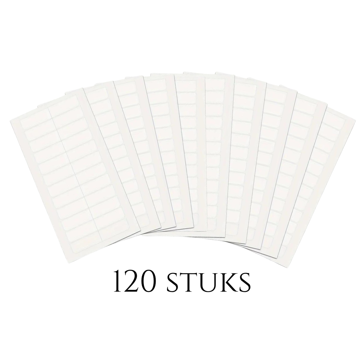 Thef tape voor tape extensions, wit, 10 vellen met 120 strips