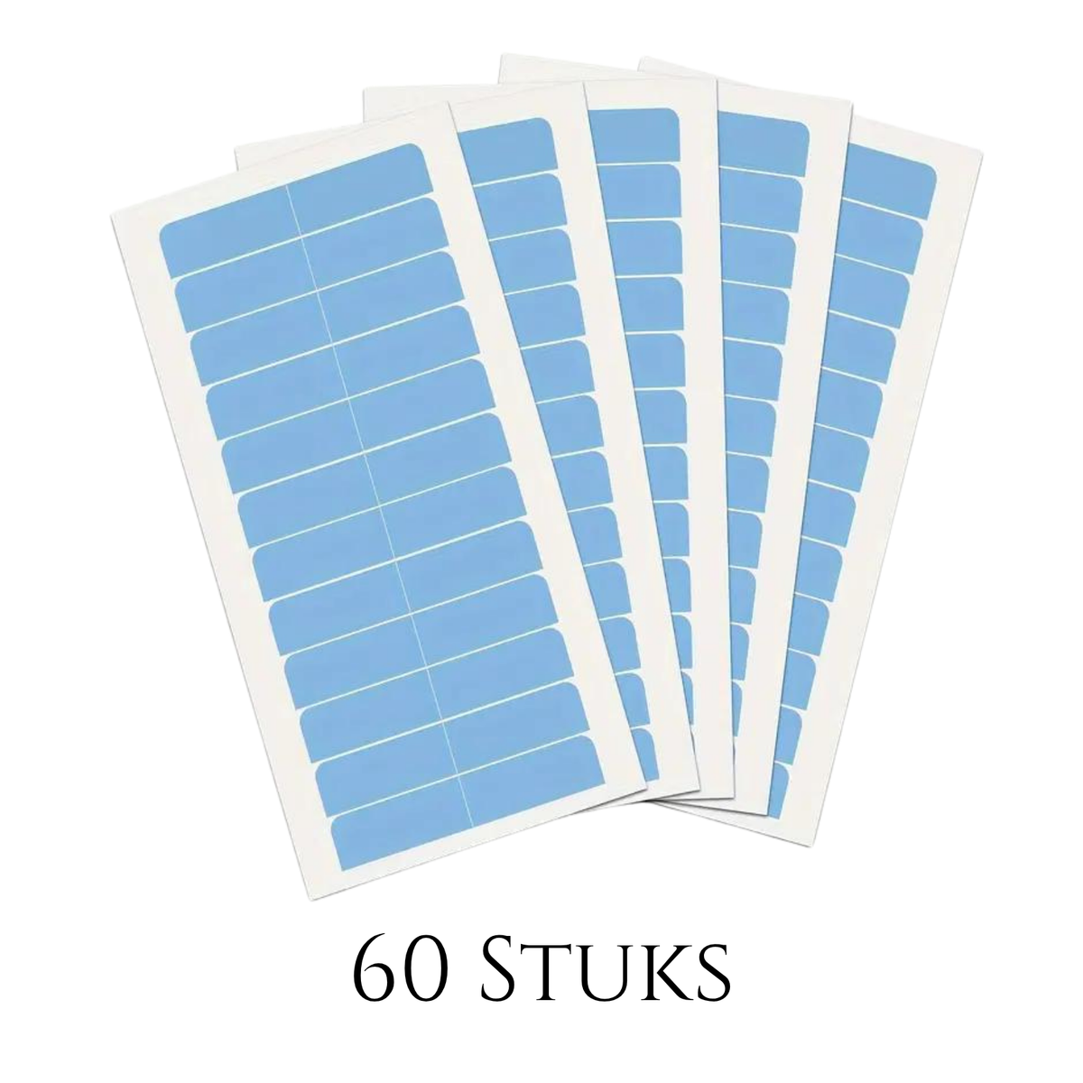 Thef Tape für Tape Extensions, blau, 60 Streifen