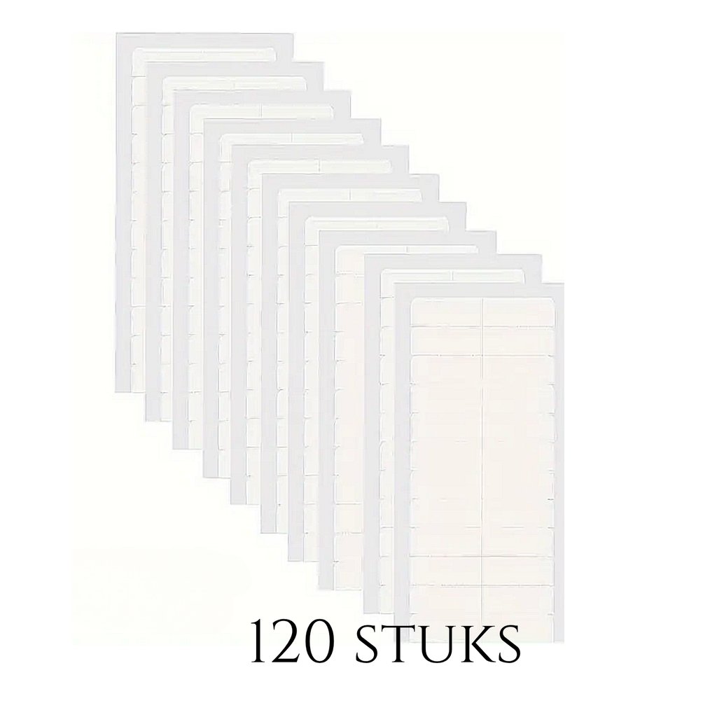 Thef tape voor tape extensions, wit, 120 strips