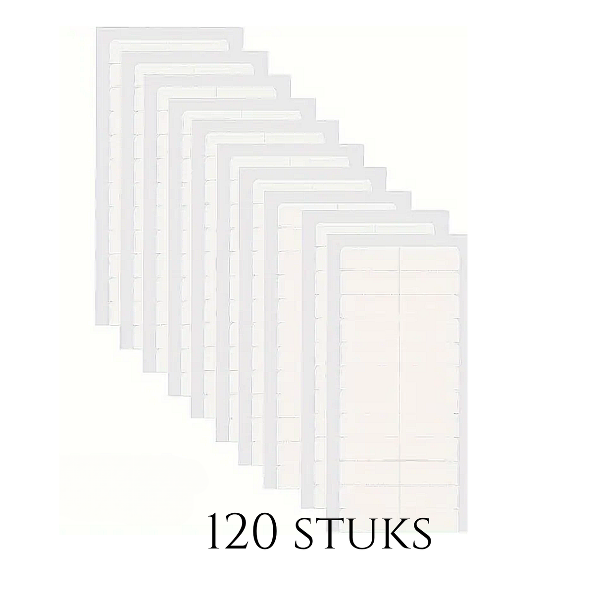 Thef tape voor tape extensions, wit, 120 strips