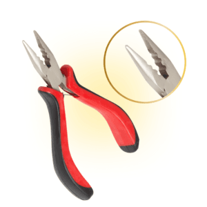 THEF microring en nanoring tang – rechte tang met gaatjes