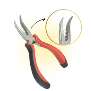 THEF microring en nanoring tang – gebogen tang met gaatjes voor het bevestigen van extensions